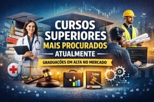 cursos superiores mais procurados atualmente no Brasil mercado de trabalho