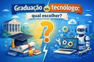 Diferença entre graduação e tecnólogo no ensino superior brasileiro